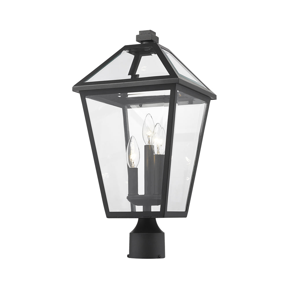 Talbot Outdoor Round Post Light in Detail.