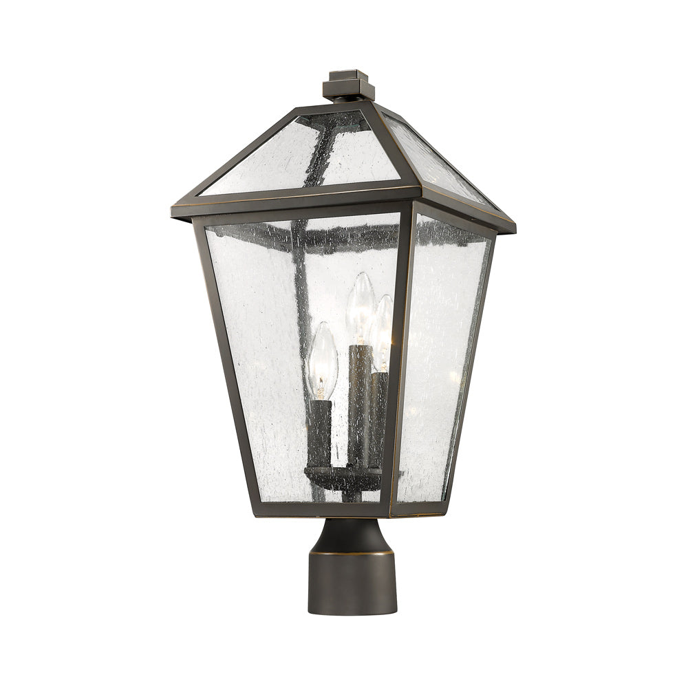 Talbot Outdoor Round Post Light in Detail.