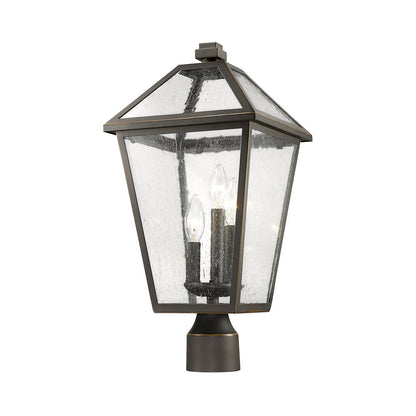 Talbot Outdoor Round Post Light in Detail.