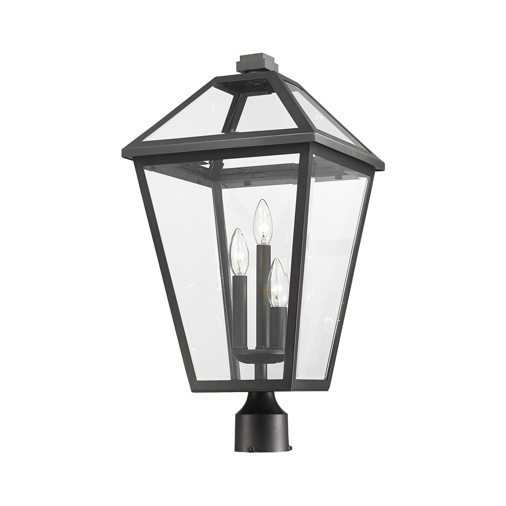 Talbot Outdoor Round Post Light in Detail.