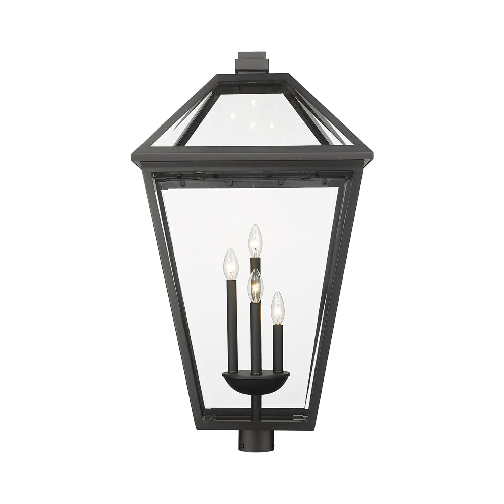 Talbot Outdoor Round Post Light in Detail.