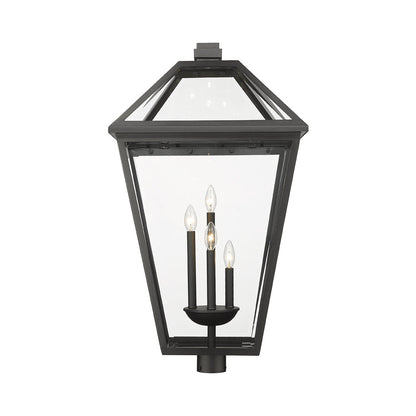 Talbot Outdoor Round Post Light in Detail.