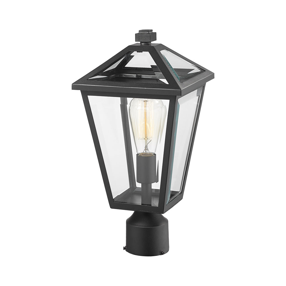 Talbot Outdoor Round Post Light in Detail.