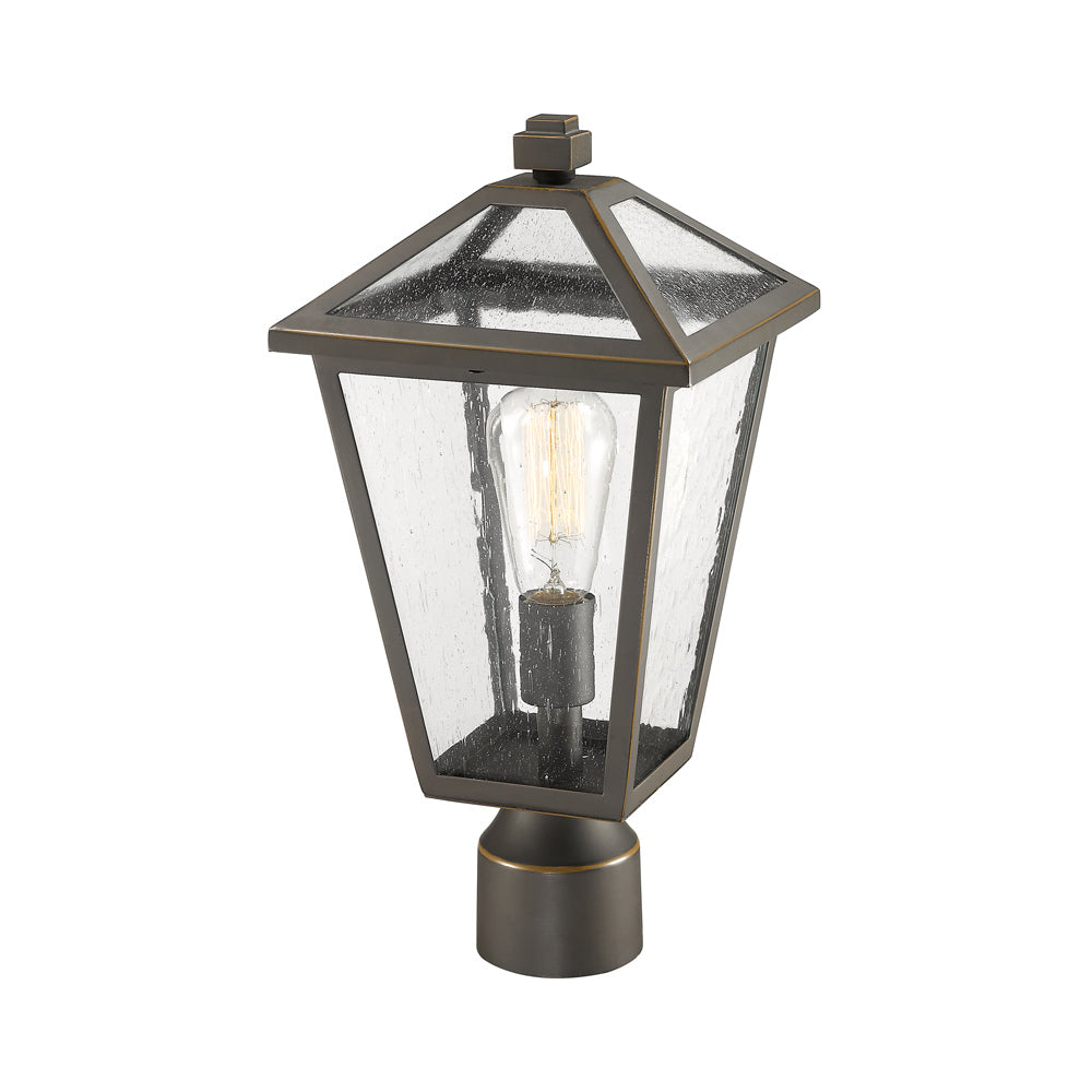 Talbot Outdoor Round Post Light in Detail.