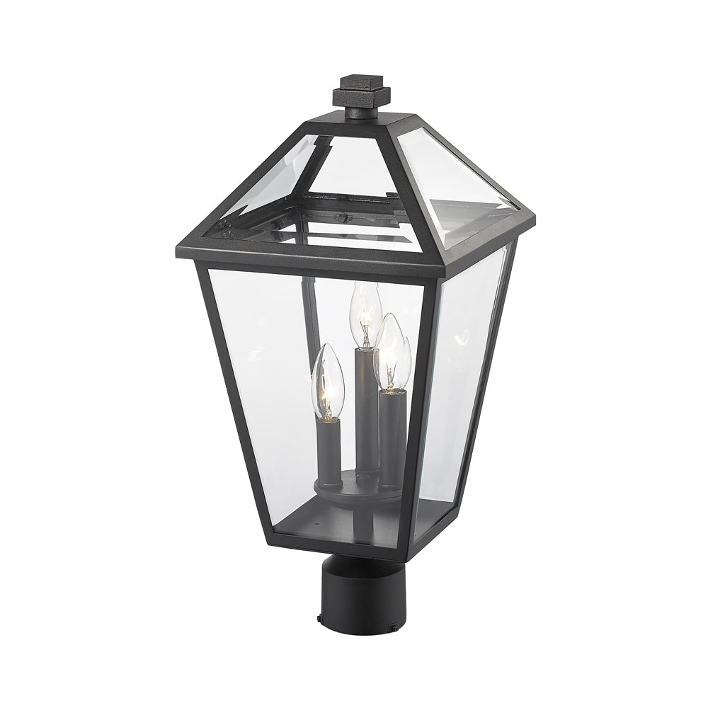 Talbot Outdoor Round Post Light in Detail.