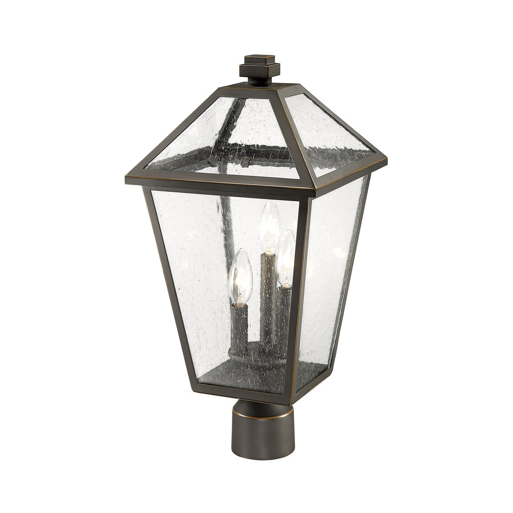 Talbot Outdoor Round Post Light in Detail.