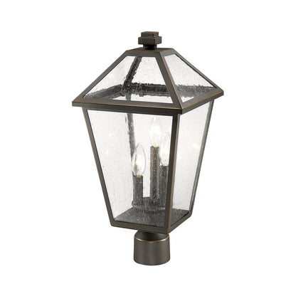 Talbot Outdoor Round Post Light in Detail.