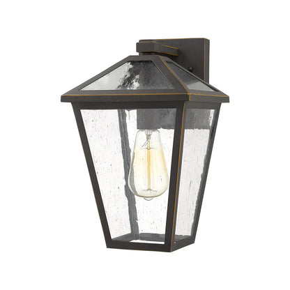 Talbot Outdoor Wall Light in Oil Rubbed Bronze (13.5-Inch).