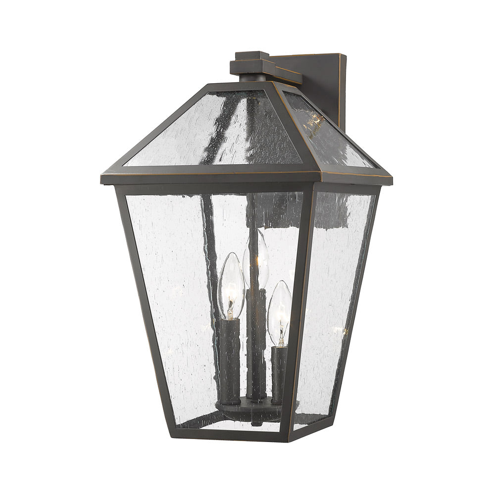 Talbot Outdoor Wall Light in Oil Rubbed Bronze (17.5-Inch).