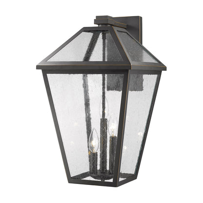 Talbot Outdoor Wall Light in Oil Rubbed Bronze (21.25-Inch).