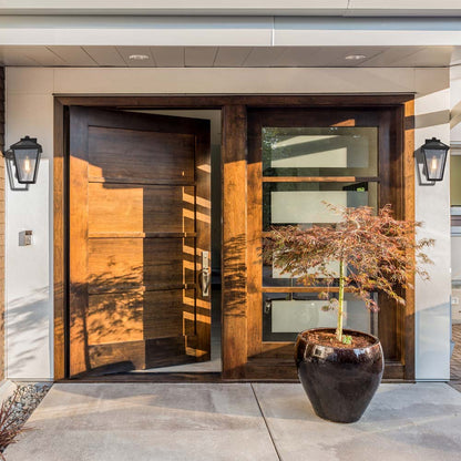 Talbot Outdoor Wall Light in Outside Area.