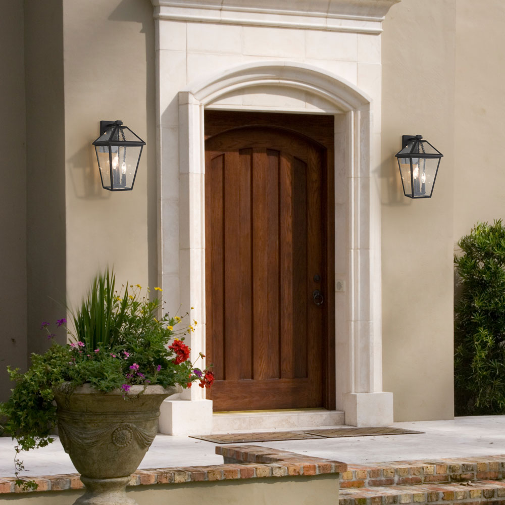 Talbot Outdoor Wall Light in Outside Area.