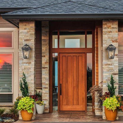 Talbot Outdoor Wall Light in Outside Area.