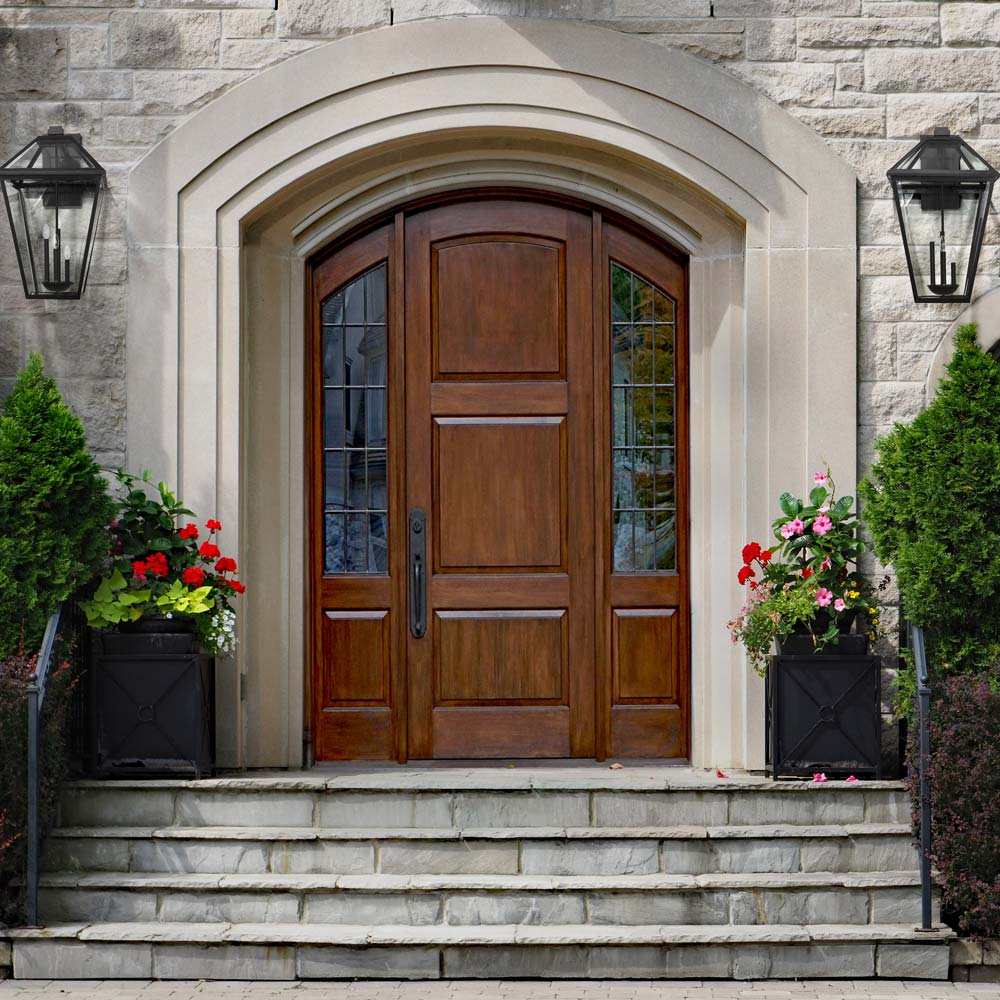 Talbot Outdoor Wall Light in Outside Area.