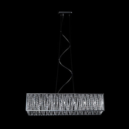 Terra Linear Chandelier in Detail.