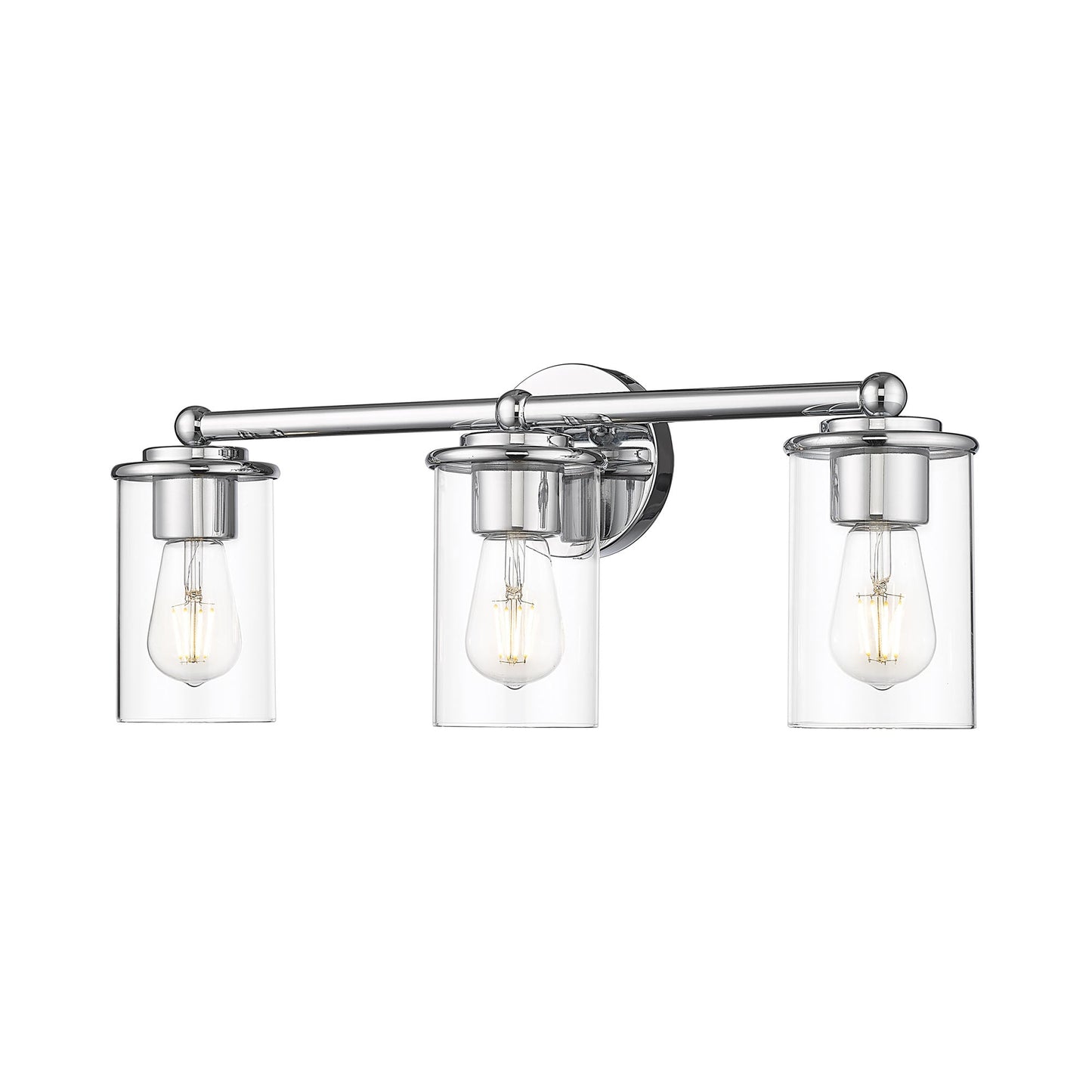 Thayer Bath Vanity Light in Chrome (3-Light).