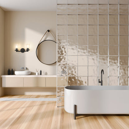 Thayer Bath Vanity Light in bathroom.