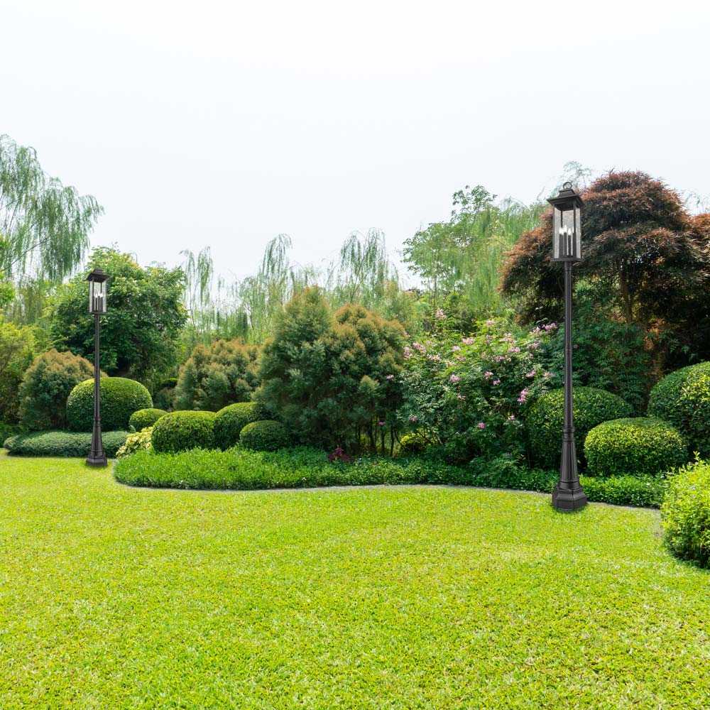 Tiberius 564 Outdoor Post Light in Outside Area.
