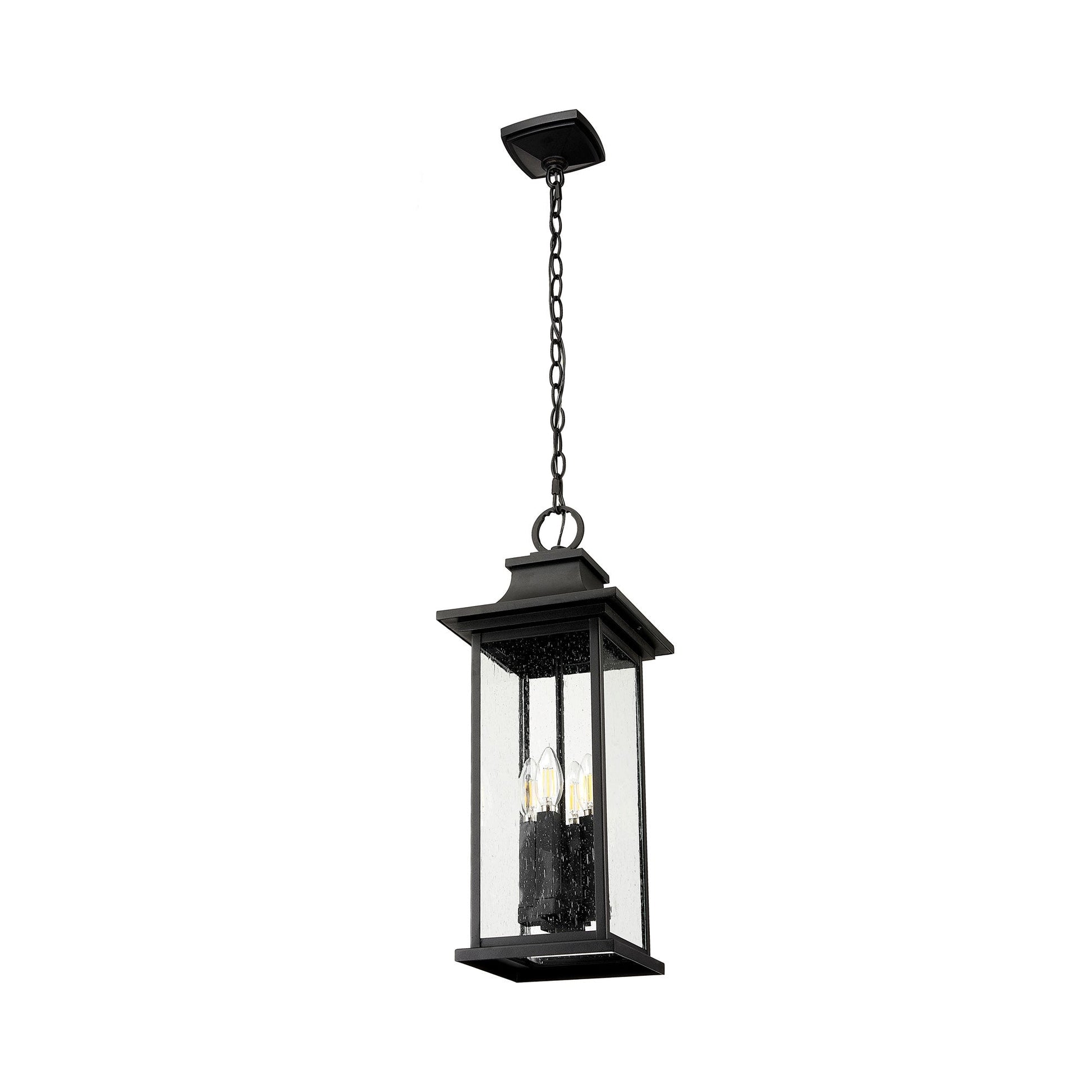 Tiberius Outdoor Pendant Light in Detail.