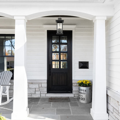 Tiberius Outdoor Pendant Light in Outside Area.