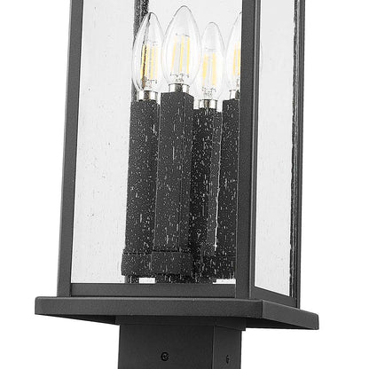 Tiberius Outdoor Post Light in Detail.