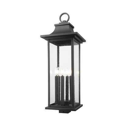 Tiberius Outdoor Post Mount Light (6-Light/Square).