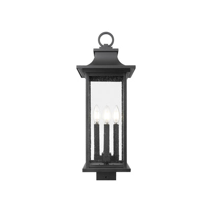 Tiberius Outdoor Post Mount Light in Detail.