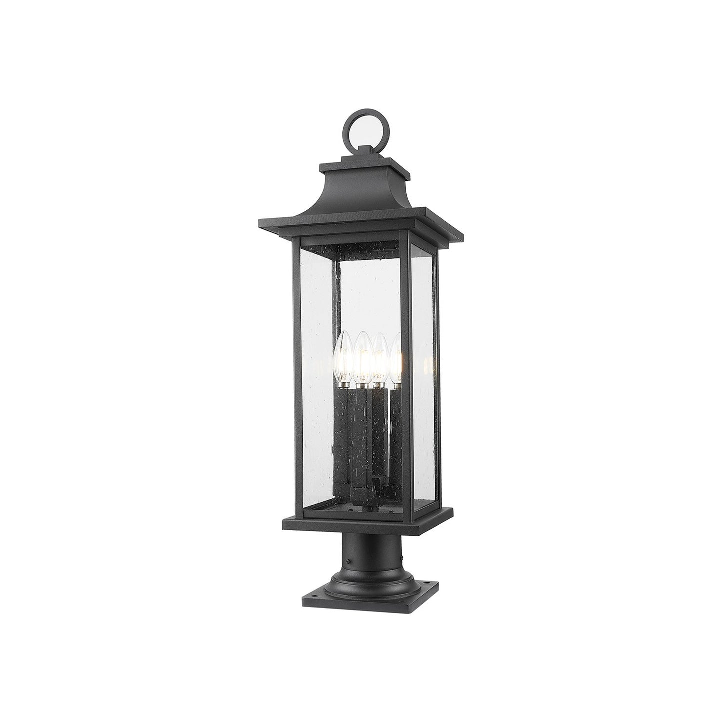 Tiberius Round Outdoor Pier Mount Light (4-Light).