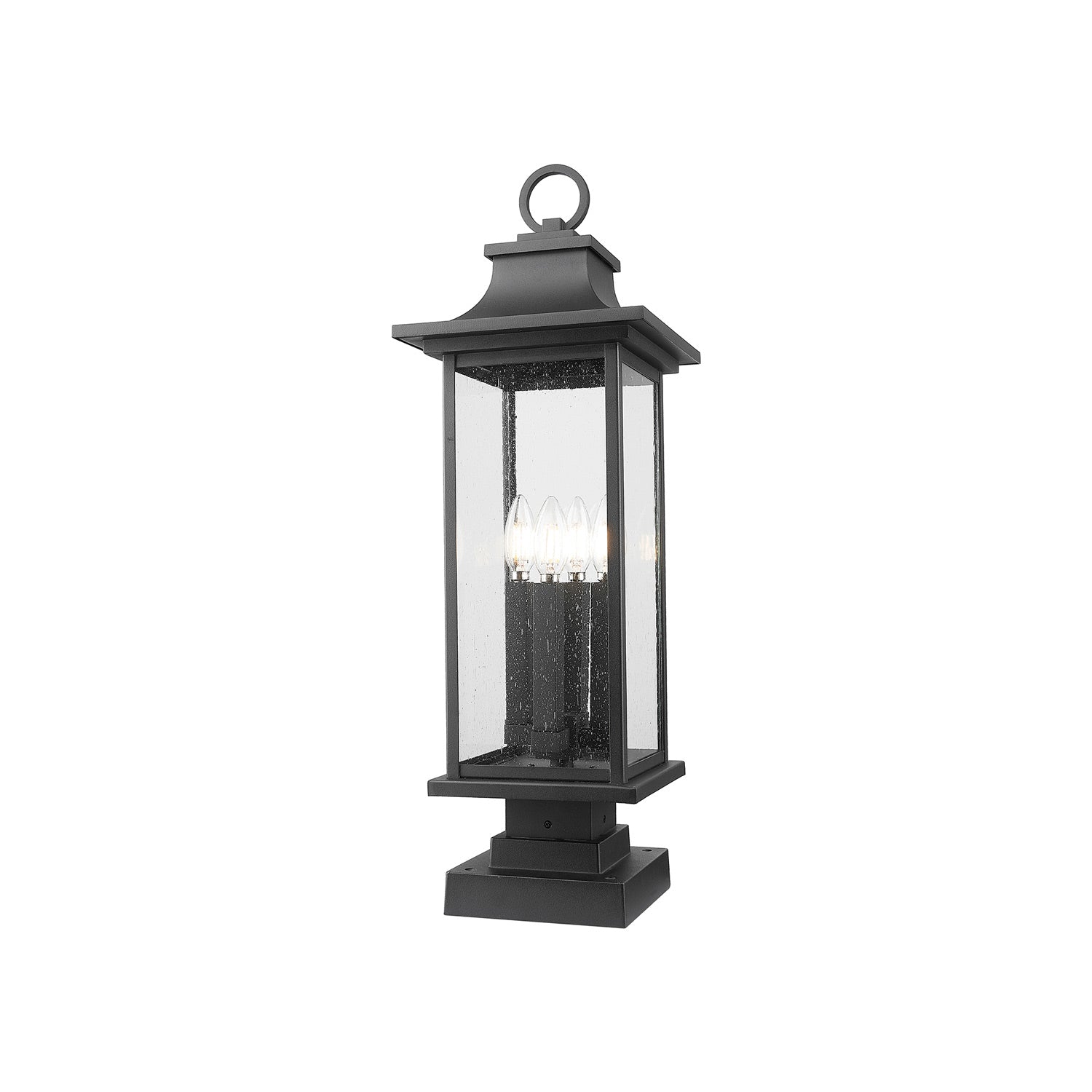 Tiberius Square Outdoor Pier Mount Light (4-Light).