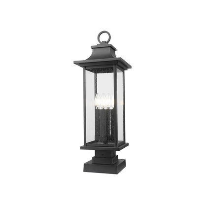 Tiberius Square Outdoor Pier Mount Light (4-Light).