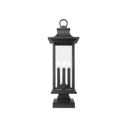 Tiberius Square Outdoor Pier Mount Light.