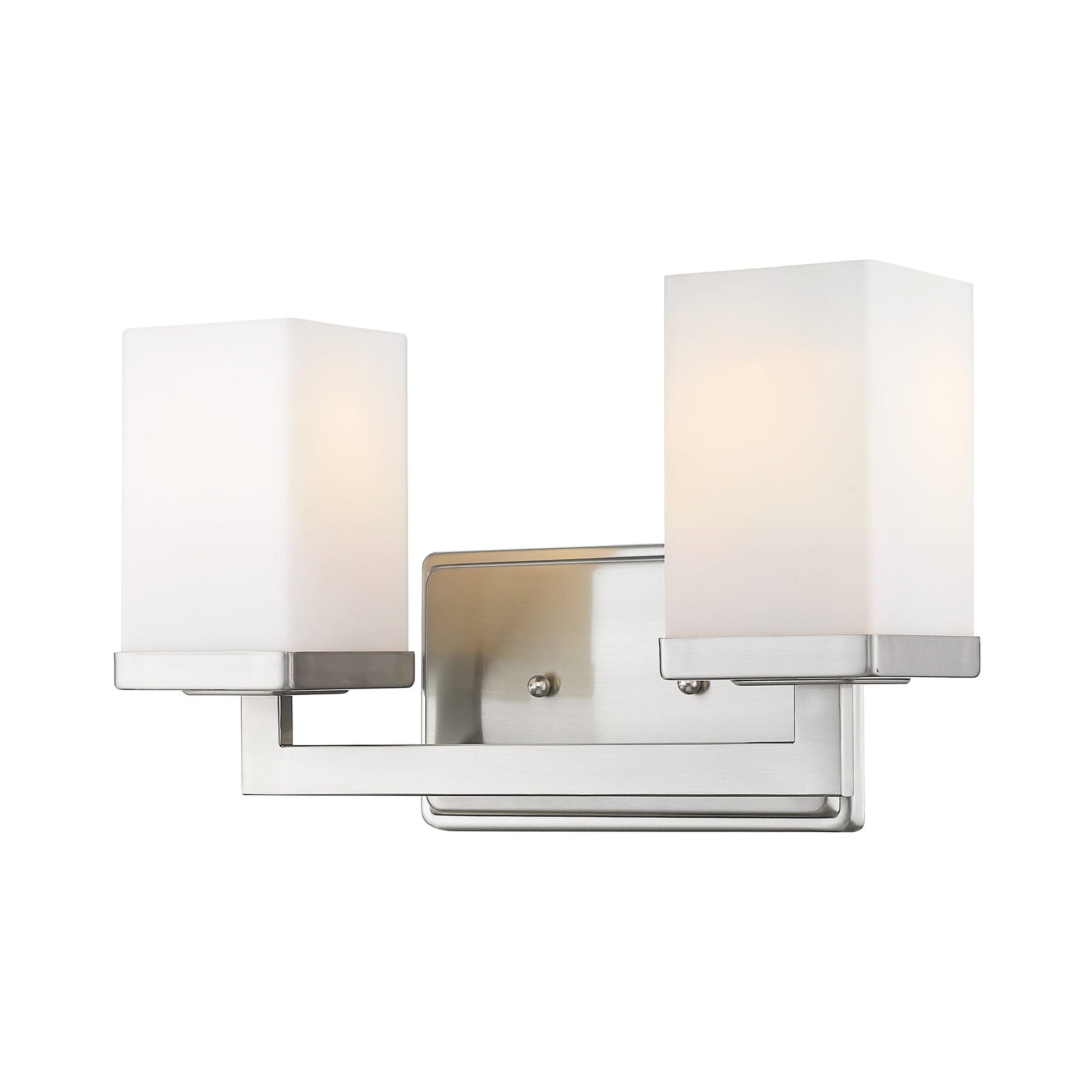 Tidal Bath Vanity Light in Brushed Nickel (2-Light).