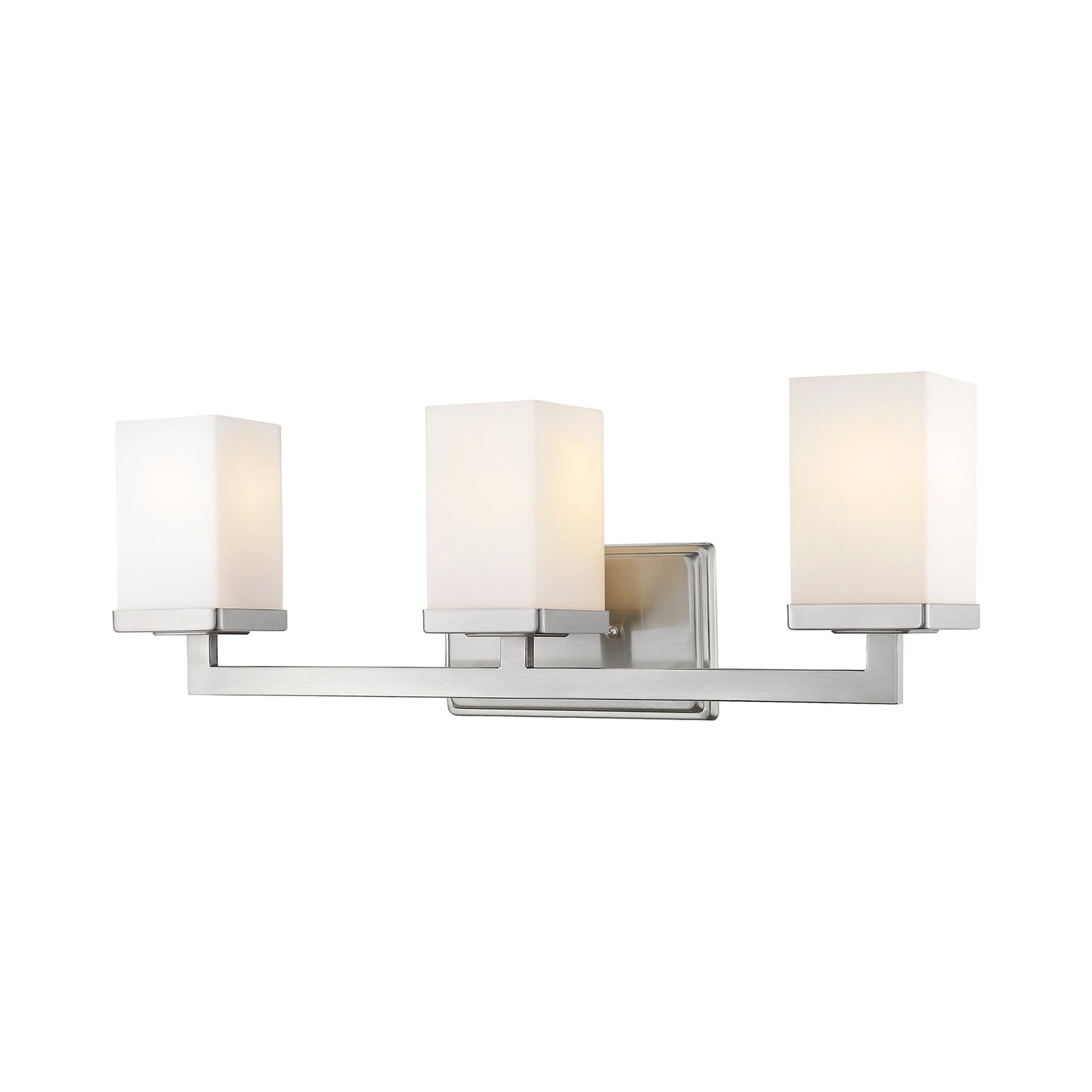 Tidal Bath Vanity Light in Brushed Nickel (3-Light).