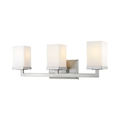 Tidal Bath Vanity Light in Brushed Nickel (3-Light).