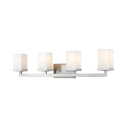 Tidal Bath Vanity Light in Brushed Nickel (4-Light).