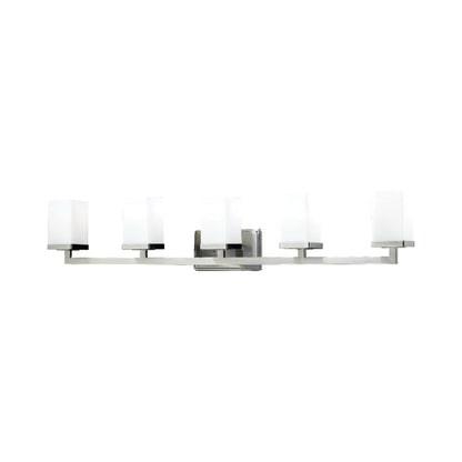 Tidal Bath Vanity Light in Brushed Nickel (5-Light).