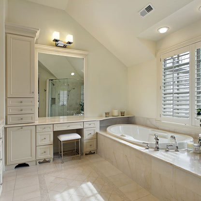 Tidal Bath Vanity Light in bathroom.