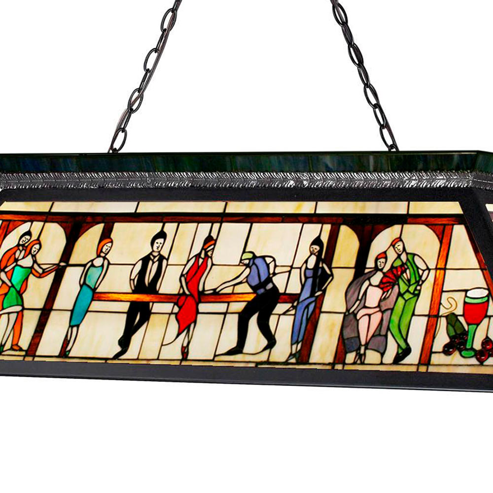 Tiffany Billiard Pendant Light in Detail.