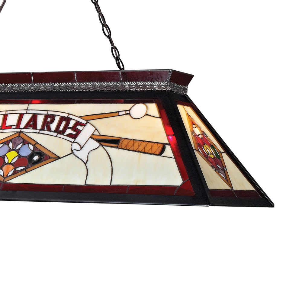 Tiffany Billiard Pendant Light in Detail.