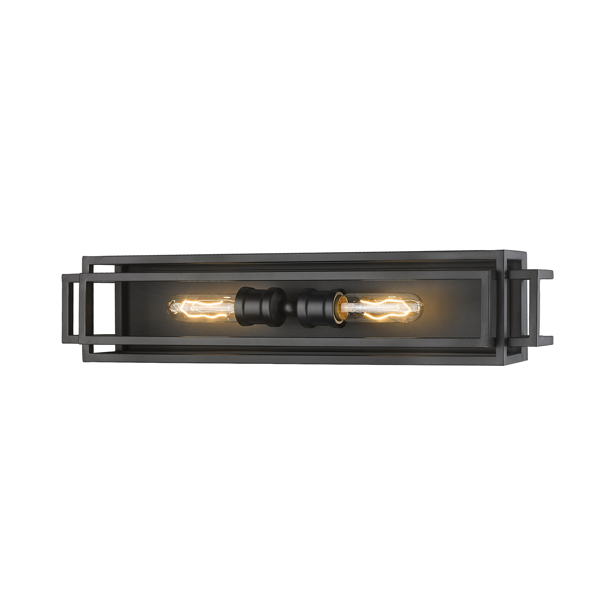 Titania Bath Vanity Light in Matte Black (2-Light).