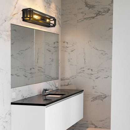 Titania Bath Vanity Light in bathroom.