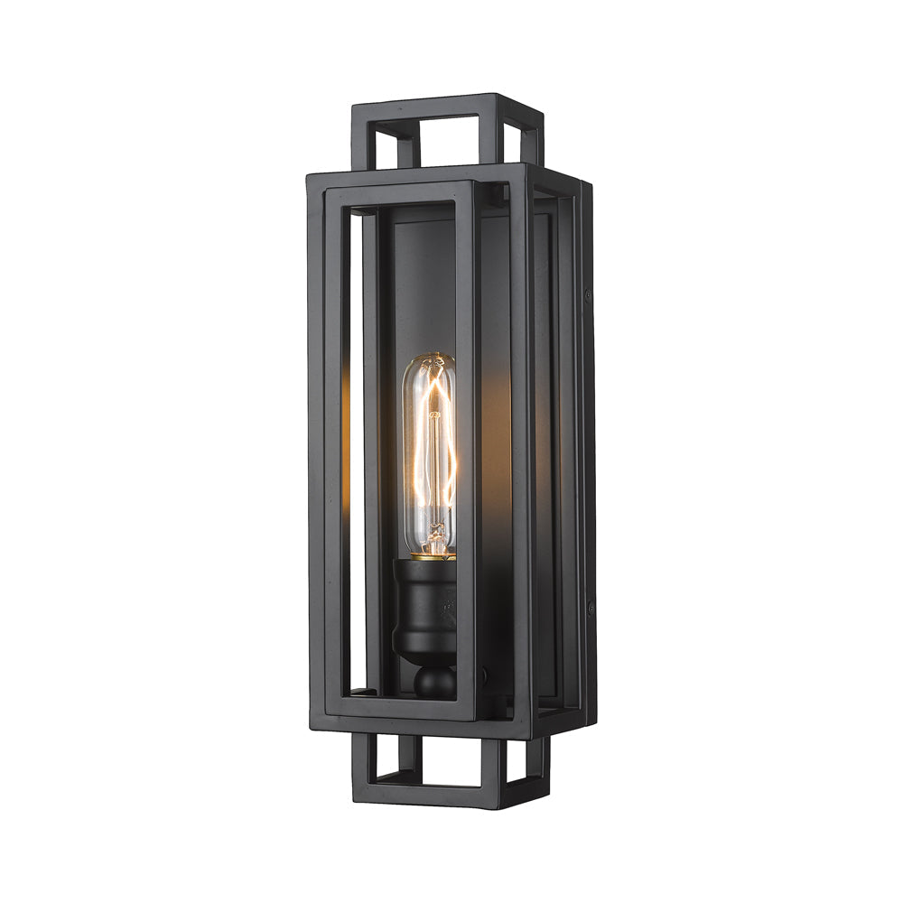 Titania Bath Wall Light in Matte Black.