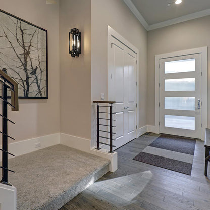 Titania Bath Wall Light in stairway.
