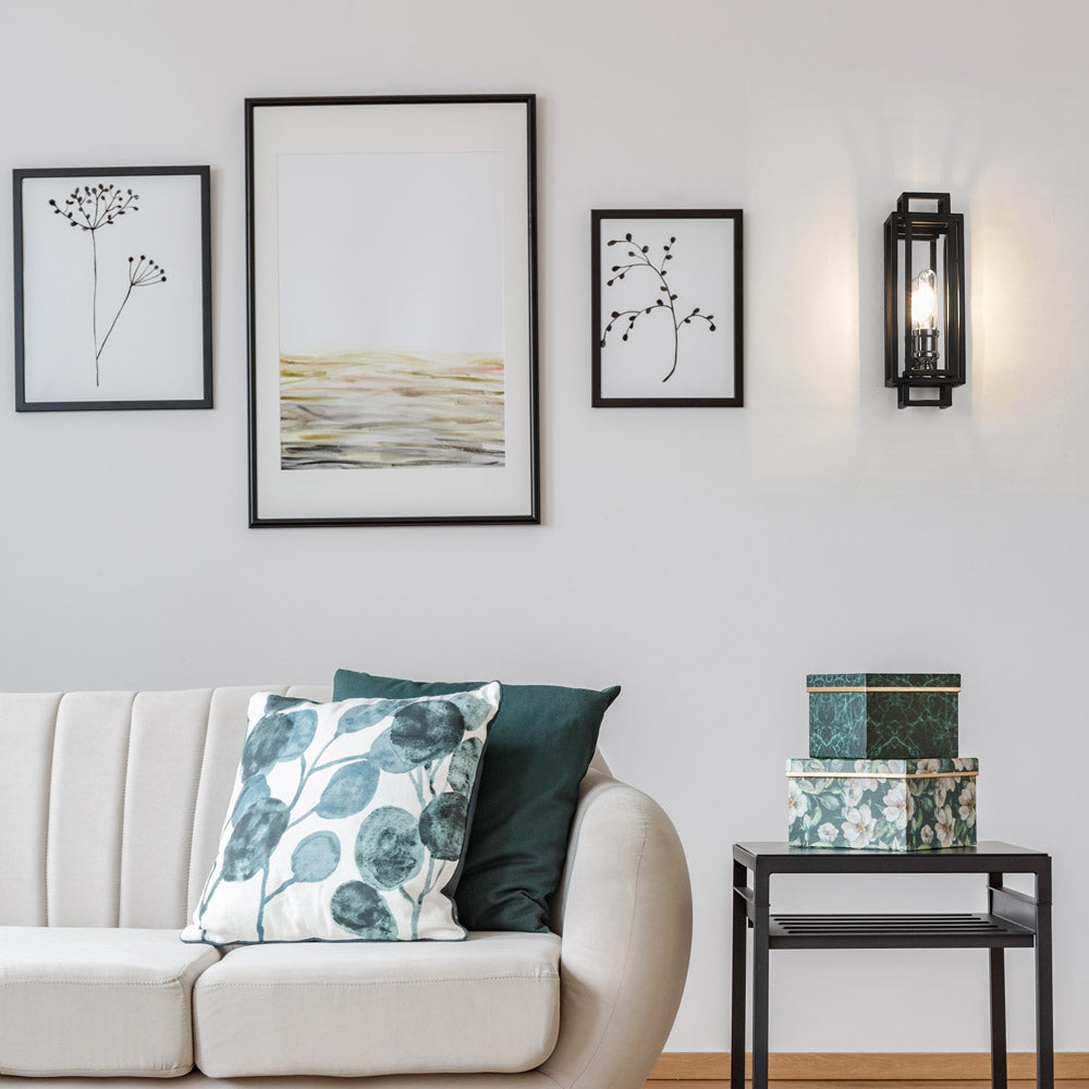 Titania Bath Wall Light in living room.