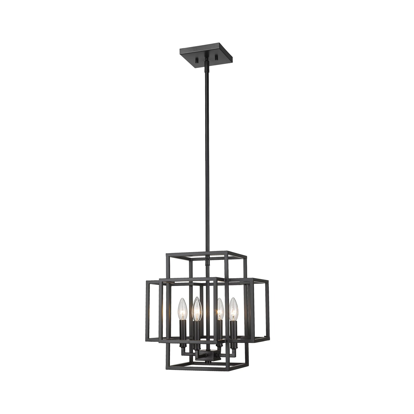 Titania Pendant Light in Matte Black (14-Inch).