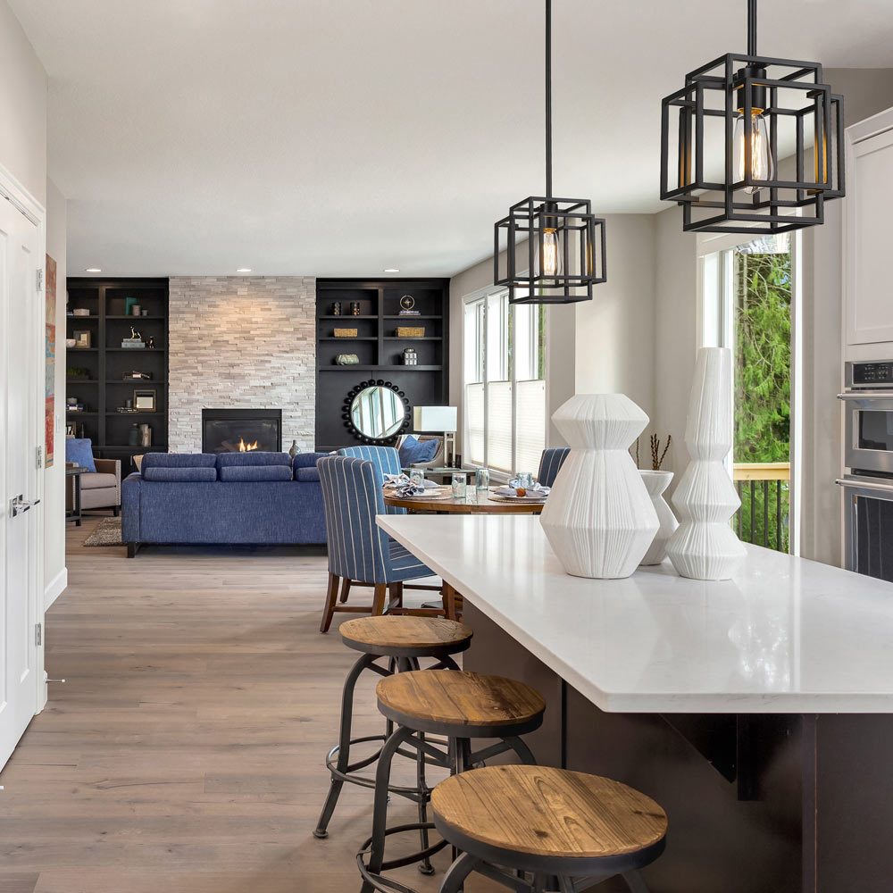 Titania Pendant Light in kitchen.