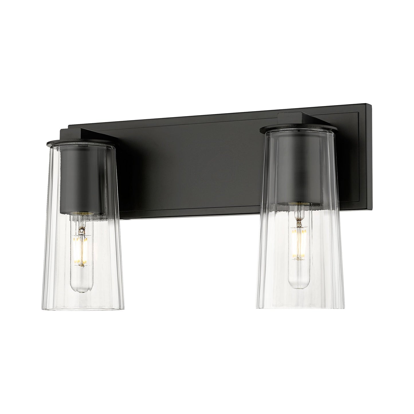 Titus Bath Vanity Light in Matte Black (2-Light).