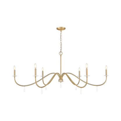 Toussant Chandelier in Modern Gold (63-Inch).
