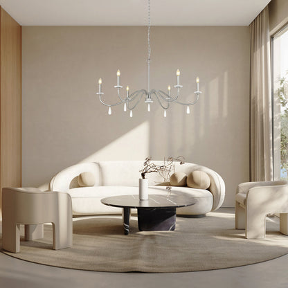 Toussant Chandelier in living room.