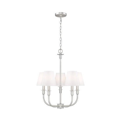 Tova Chandelier in Brushed Nickel (22.5-Inch).